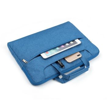 13.3 Inch Laptop Bag - Portable one Shoulder Zipper Design for Macbook Samsung Sony Dell Alienware Chuwi Asus Hp - Blue