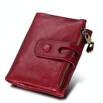 Men Rfid Blocking Cowhide Leather Wallet - Crazy Horse Texture - Ccb1083L