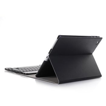 Universal Ultra-Thin Tablet Case With Bluetooth Keyboard For Ipad 4 / 3 / 2 - Horizontal Flip - Blue