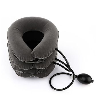Full Cashmere Cervical Traction Instrument Neck Massage & Support - Blue