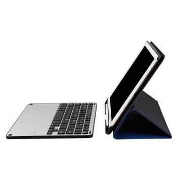 Bluetooth Keyboard & Tablet Case For Ipad Air / Pro 9.7 - Detachable Aluminum Alloy Imitation Cloth Sleep / Water Repellent - Blue
