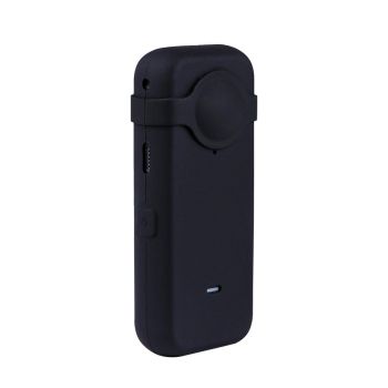 Silicone Case with Lens Cover for Insta360 one X2 - Full Body Dust Proof - Blue