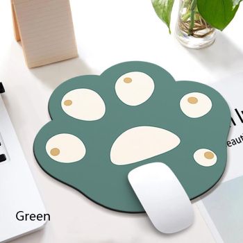 3 Piece Cute Cartoon Cat Claw Mouse Pad Set 280 X 250 X 3Mm - Ink Green