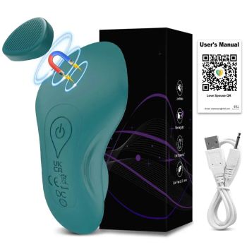 Bluetooth Wearable Vibrator for Women App Controlled Clitoral Stimulator Magnetic Couples - Red