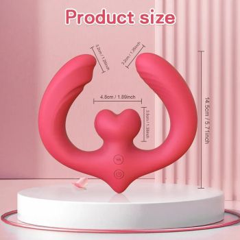 Remote Control Double Ended Vibrator for Women G Spot Nipple Stimulation