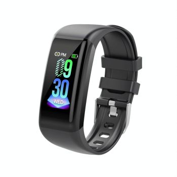 Waterproof Smart Bracelet With Call Heart Rate Bp Sleep And Sedentary Functions - Purple