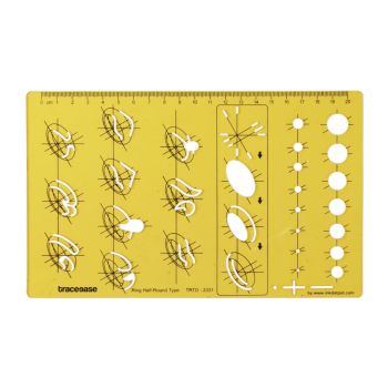 Ring Half Round Type Jewellery Templates Drafting Tools Jewellery Designing Stencils