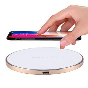 Quick Charge Wireless Charger With Led Indicator - Red