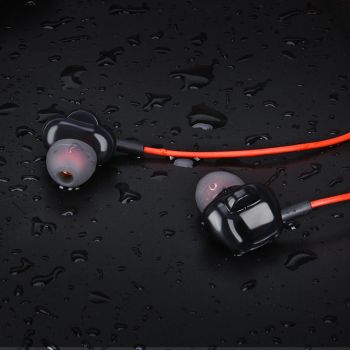 Wireless Bluetooth Earphones with High-fidelity Mic - 5.0 - Red