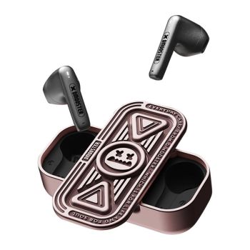 Wireless Bluetooth Earphone with Fingertip Spinner - D15 Ipx4 5.3 - Silver