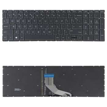 Backlit us Keyboard for Hp 15-da / Db Series - Silver