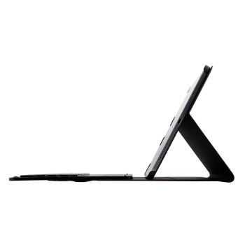 Bluetooth Keyboard & Leather Tablet Case For Ipad Pro 11 2018 - Detachable Aluminum Three-Gear Magnetic Sleep Function - Black Silver
