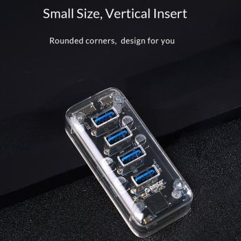 4-Port Usb 3.0 Desktop Hub With Blue Led