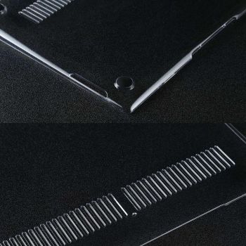 Crystal Shockproof Laptop Case - Protective - Transparent