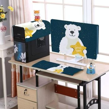 32 Inch Dust-proof Cover for Desktop Computer Lcd Monitor - Little Yellow Duck