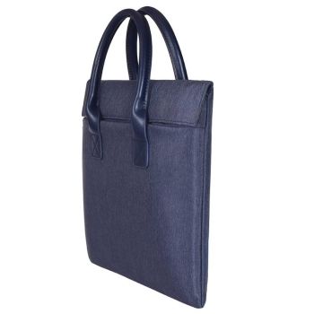 Universal 15.4 Soft Handle Laptop Bag for Macbook Samsung Sony Dell Alienware Chuwi Asus Hp - Portable & Wearable - Navy Blue