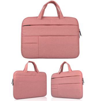 Portable Oxford Cloth Laptop Bag for 12 Devices - Multiple Pockets - Navy
