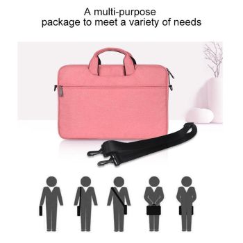 Hidden Portable One-shoulder Handbag for 14.1 Laptops - Waterproof Oxford Cloth - Navy Blue