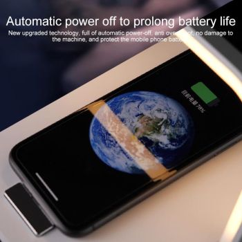 Portable Wireless Charger Led Desk Lamp White