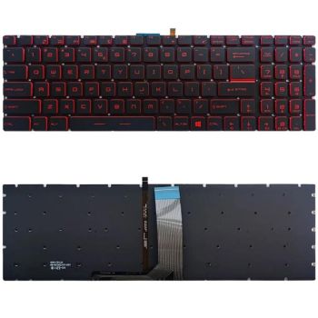 Backlit Keyboard for Msi Gt / Gs / Gl / Gp / Gt72s - White