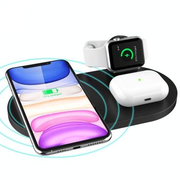 3 In 1 Wireless Charger For Phones Iwatch Airpods - White