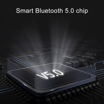 Waterproof Touch Wireless Bluetooth Earphones with Charging Box - 5.0 - White