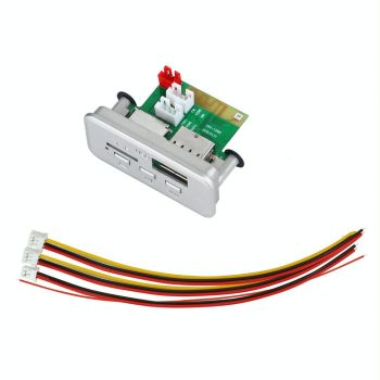 12V Car Mp3 Player Board With Fm Radio Bluetooth Usb Tf Card - White