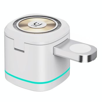 15W 3 In 1 Magnetic Wireless Charger - White