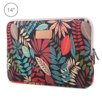 Colourful Leaves Sleeve Case for Macbook Samsung Sony Dell Alienware Chuwi Asus Hp Laptops - White
