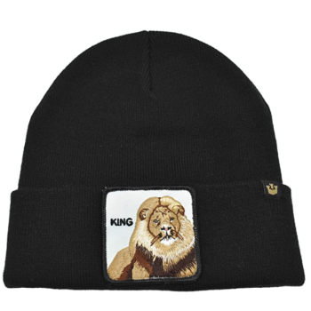 3x Goorin King Beanie Hat Hear Me Roar Warm Winter Ski Animal Series - Black