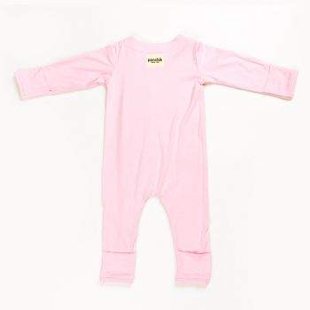 Ponchik Babies + Kids - Magnetic Bamboo Body Suit - Love - 0-3m
