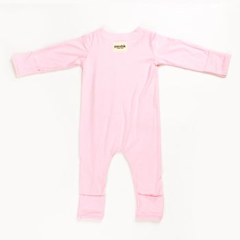 Ponchik Babies + Kids - Magnetic Bamboo Body Suit - Love - 3-6m