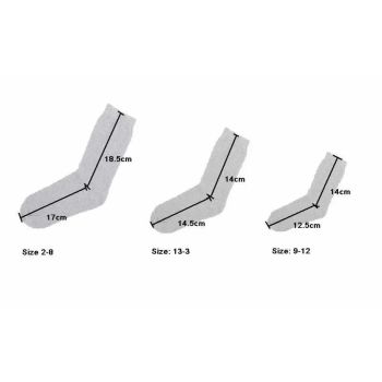 12x Pairs SCHOOL SOCKS Plain Cotton Rich Girls Boys School Uniform BULK - Black 13-3