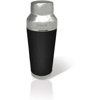 700ml Vin Bouquet Cocktail Shaker Shaker with Strainer in Silver/Black