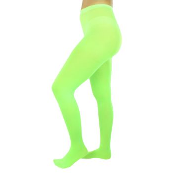 PANTYHOSE Tights Stockings Hosiery Womens Ladies Plain Colours - Fluro Green