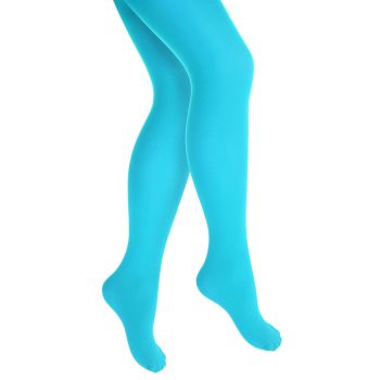 PANTYHOSE Tights Stockings Hosiery Womens Ladies Plain Colours - Sky Blue - One Size Fits Most