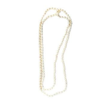 Long Faux Pearl Necklace – 1920s Flapper Costume Accessory or Vintage-Inspired Look