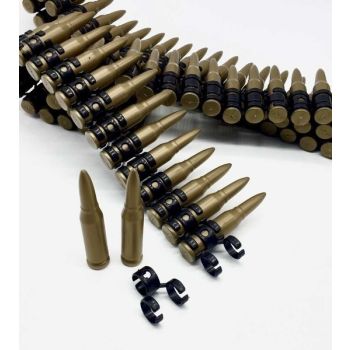 BULLET BELT Plastic Bandolier Costume Party Commando Army Gangster Soldier Ammo Cowboy