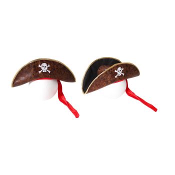 Deluxe Pirate Hat Costume Party Accessory Jack Sparrow - Brown