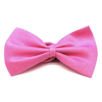 Mens BOW TIE Wedding Tuxedo  Formal Bestman Necktie Classic Plain Party - Pink