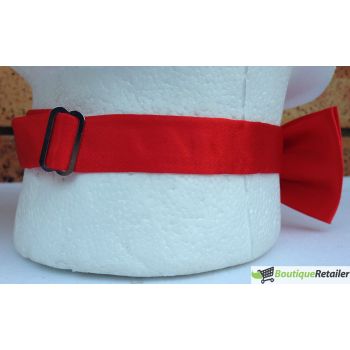 Mens BOW TIE Wedding Tuxedo Formal Bestman Necktie Classic Plain Party  - Red