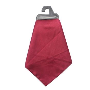 Mens POCKET SQUARE Party Silk Suit Handkerchief Kerchief Hanky Wedding  - Burgundy