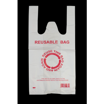 900pcs 22×42cm Eco Design Reusable Plastic Singlet Shopping Bags Grocery Carry Checkout