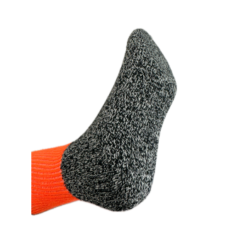 1 Pair Woolen Thermal HI VIS SOCKS Workwear Work Safety High Visibility - Orange - 6-11