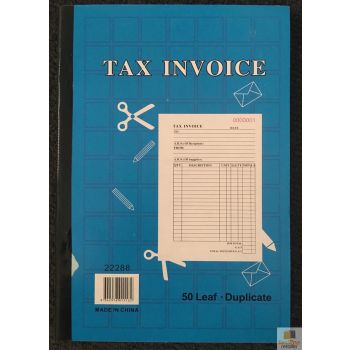 TAX INVOICE BOOK 50 Page Duplicate Statement Carbonless Quote