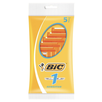 BiC Classic Disposable Sensitive Single Blade Shaving Razor - 1 Pack of 5