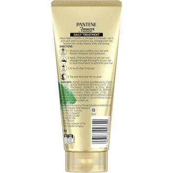 Pantene 3 Minute Miracle Smooth and Sleek - Deep Conditionining Treatment For Frizzy Hair, 400ml