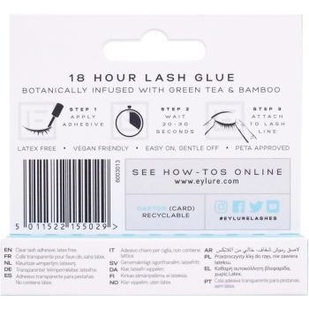 Eylure London Eyelashes 4.5ml 18 Hour Lash Glue Clear Finish