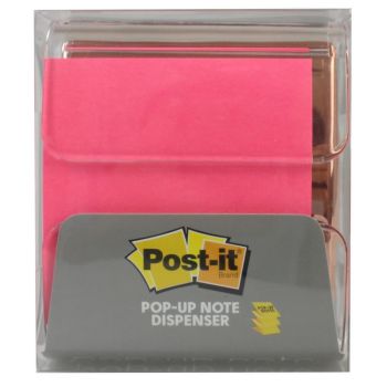 Post-It Pop up note dispenser with PK1 Sticky notes 76mm X 76mm
