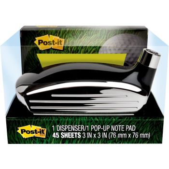 Post-it Pop-up Notes Golf Dispenser, 76x76mm, (GOLF-330) Stationary Notepad